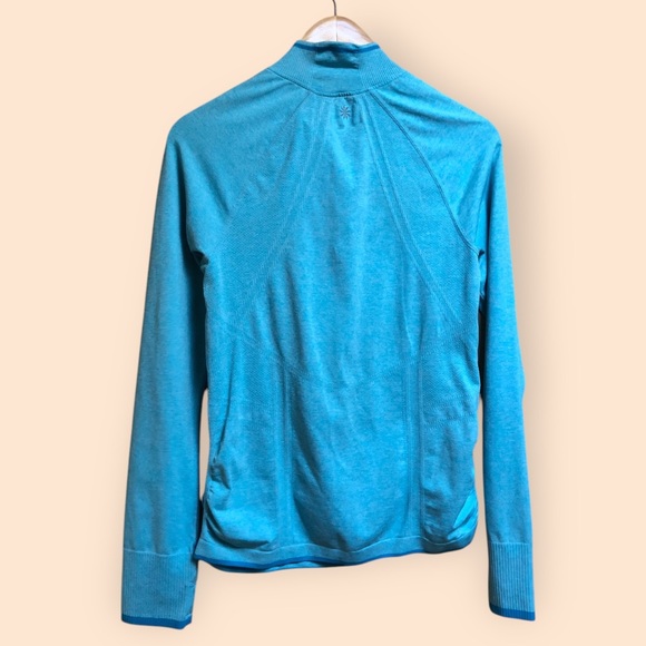 Athleta Blue Quarter Zip Long Sleeved Activewear Top Workout Outdoors Women’s M - Picture 10 of 11